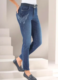 Sale Tizia Magic-Jeans mit Schmetterlingswascheffekt JEANSBLAU