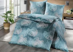 Online ESTELLA Mako-Satin Bettwäsche-Garnitur von GRÜN