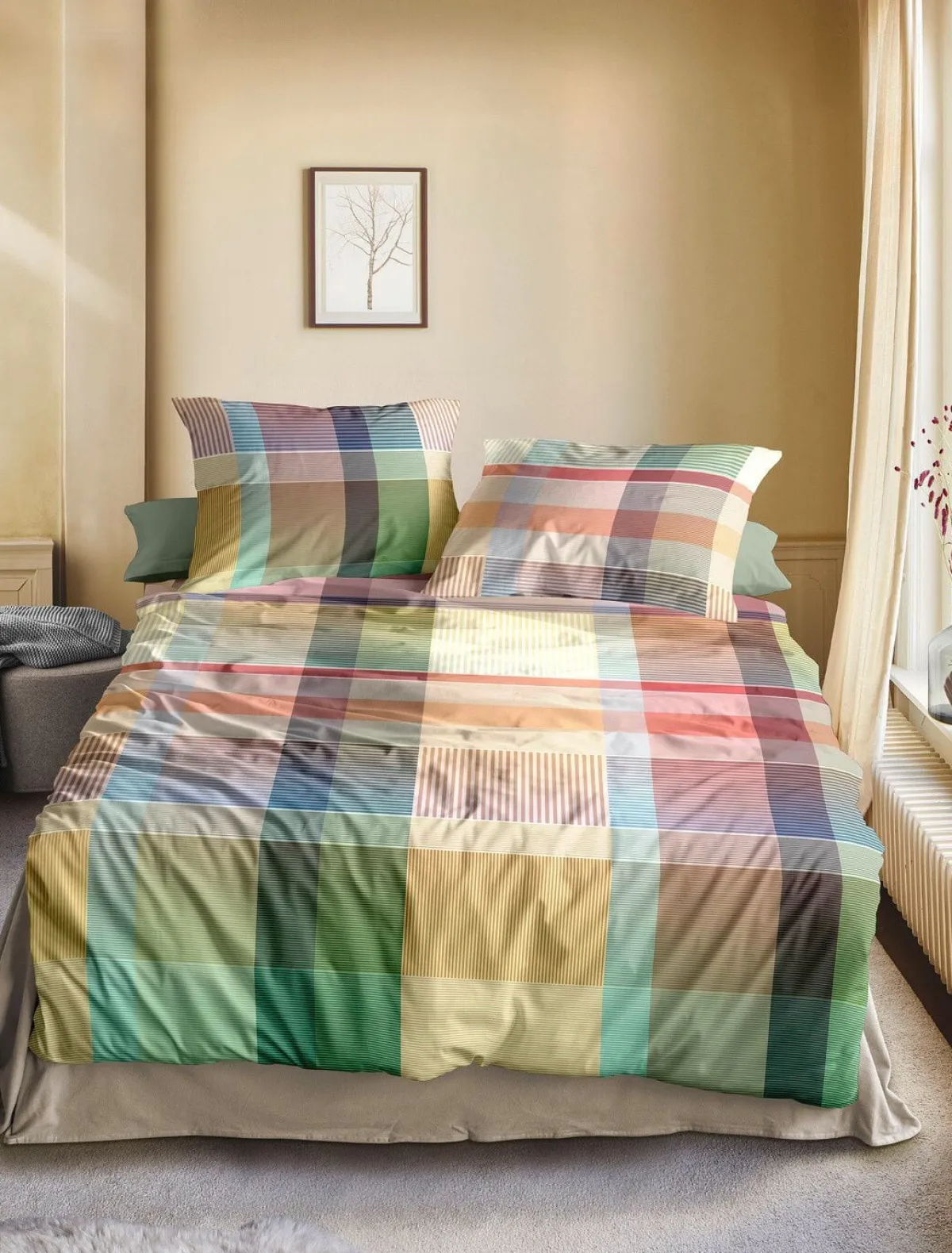 New IRISETTE Mako-Satin Bettwäsche-Garnitur BUNT