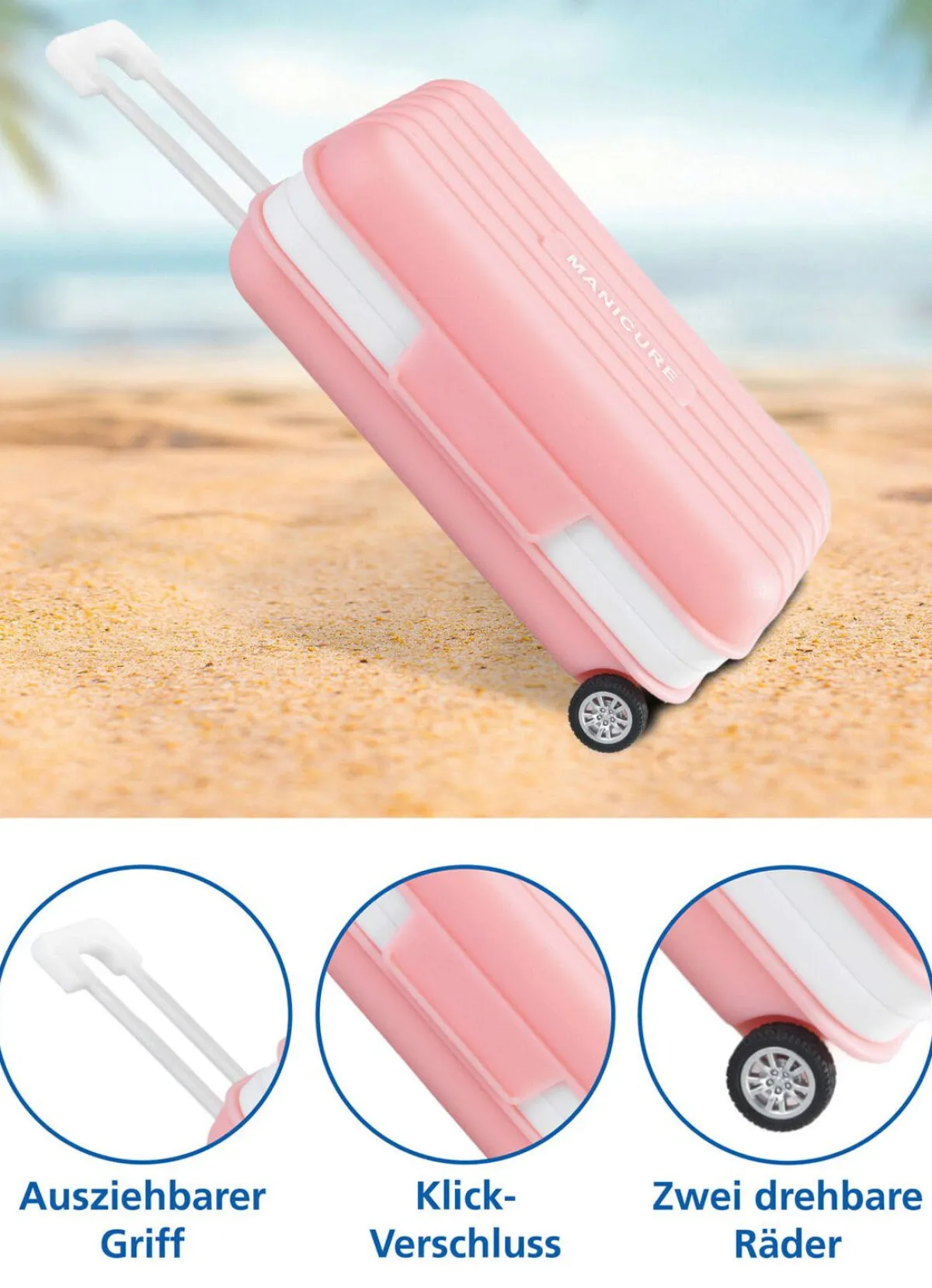 Best KILLTEC Mani- und Pediküre-Set, 7-teilig rosé