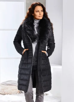 Sale BADER Mantel aus Nappaleder-Imitat SCHWARZ
