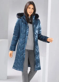 Sale BADER Mantel mit figurfreundlicher Längssteppung AZURBLAU