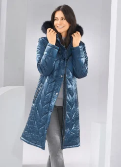 Sale BADER Mantel mit figurfreundlicher Längssteppung AZURBLAU
