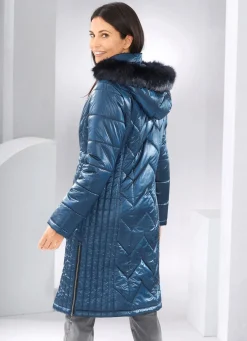 Sale BADER Mantel mit figurfreundlicher Längssteppung AZURBLAU