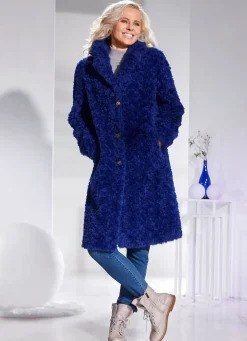 Best BADER Mantel mit Reverskragen TINTENBLAU