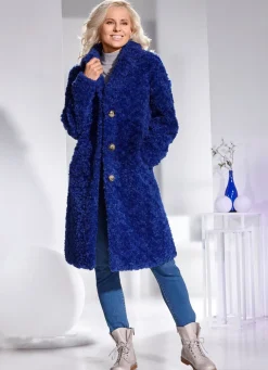 Best BADER Mantel mit Reverskragen TINTENBLAU