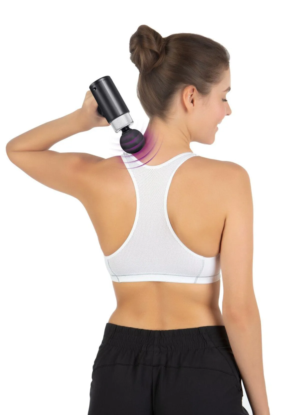 Sale VITALMAXX Massagegerät Mini-Gun, 5-teilig SCHWARZ-SILBER