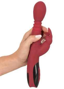 Outlet BADER Massagegerät Rabbitvibrator mit Wärmefunktion ROT-SCHWARZ