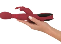 Outlet BADER Massagegerät Rabbitvibrator mit Wärmefunktion ROT-SCHWARZ