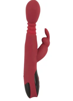 Outlet BADER Massagegerät Rabbitvibrator mit Wärmefunktion ROT-SCHWARZ