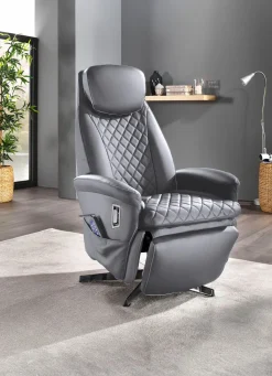 New BADER Massagesessel mit Wärmefunktion GRAU