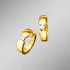 Outlet BADER Massive Klappcreolen mit 2 Brillanten