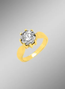 Discount BADER Massiver Damenring mit Brillant