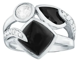 Clearance BADER Massiver Damenring mit Onyx