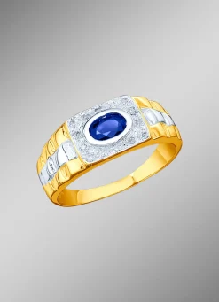 Best BADER Massiver Partnerring in Bicolor aus Gold