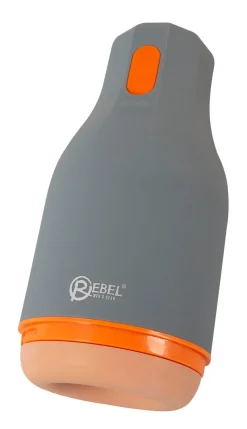 Discount BADER Masturbator mit rhythmischer Massagefunktion GRAU-ORANGE-NATUR