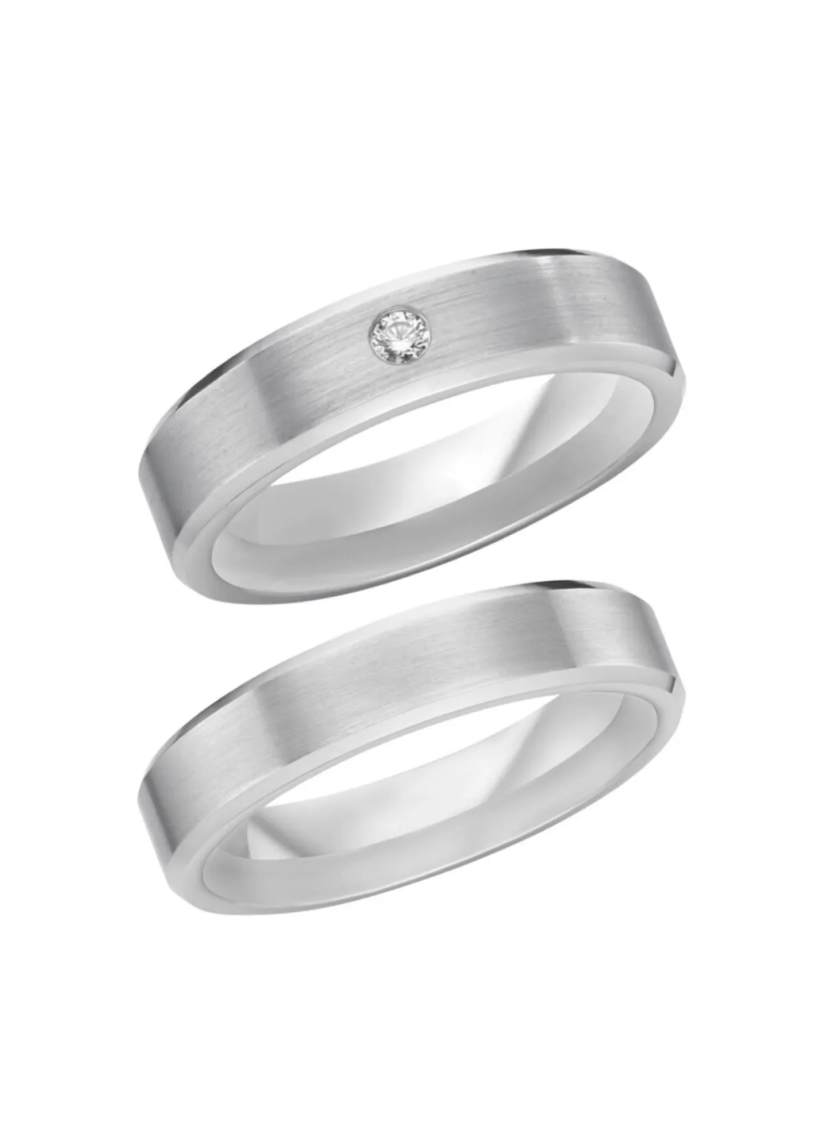 Sale BADER Mattierter Trauring in Silber 925/- fein