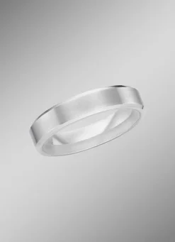 Sale BADER Mattierter Trauring in Silber 925/- fein