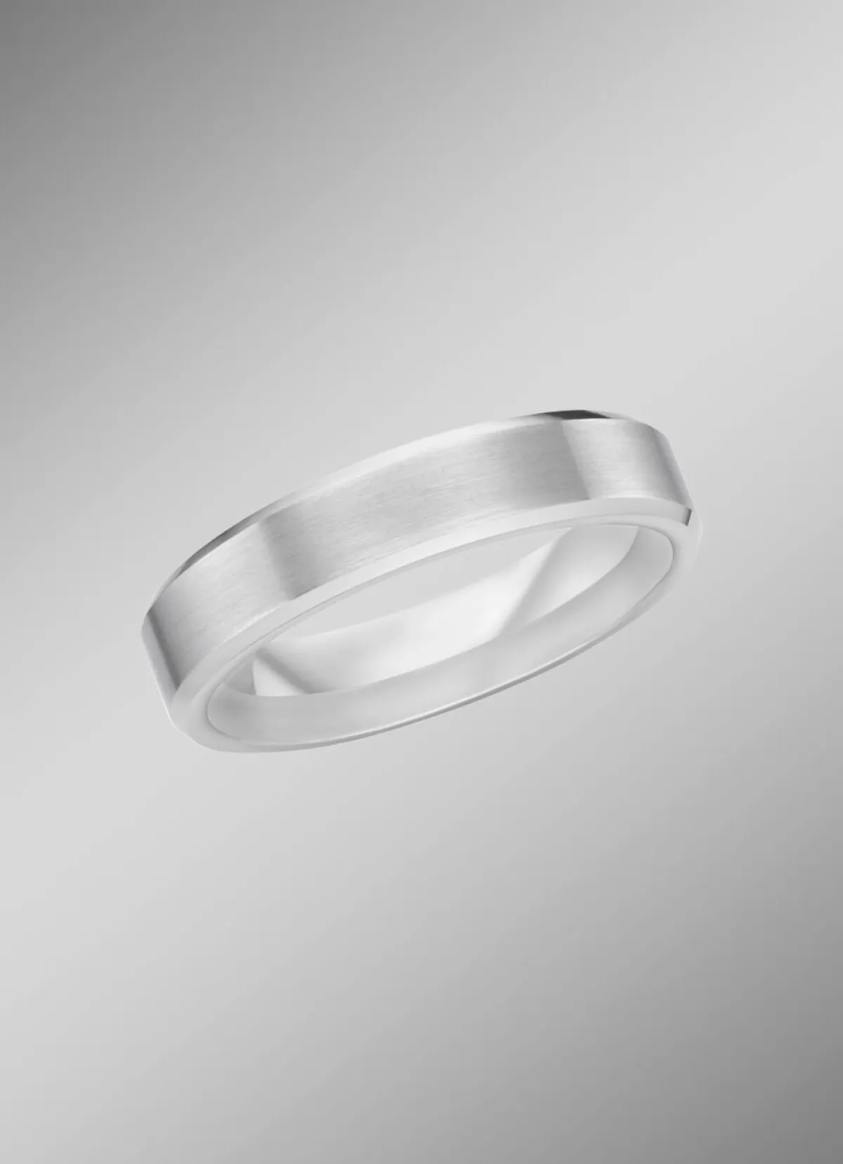 Sale BADER Mattierter Trauring in Silber 925/- fein