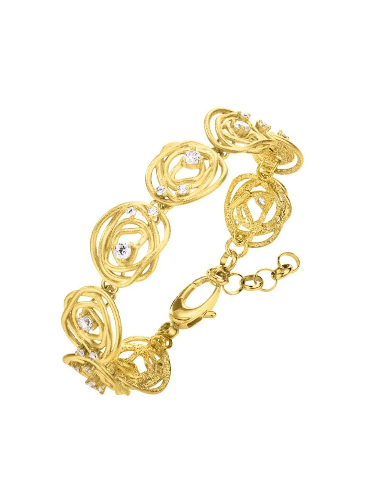 New BADER Mattiertes Armband mit Zirkonia