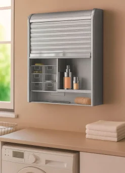 Online BADER Medizinschrank silber