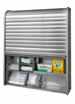 Online BADER Medizinschrank silber