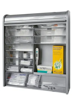 Online BADER Medizinschrank silber