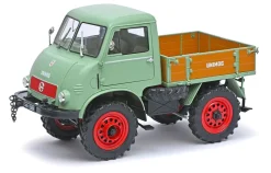 Best SCHUCO Mercedes Benz Unimog 401 von HELLGRÜN