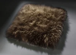 Clearance BADER Merino-Lammfell-Sitzauflage in Tierform BRAUN