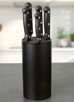 Discount BADER Messerblock, 6-teilig, mit 5 Messern SCHWARZ