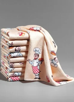 Clearance BADER Mikrofaser-Geschirrtücher mit -Design, 10-teilig CHEFKOCH