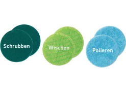 Best MEDIA SHOP 6 Mikrofaser-Pads für Hurricane Floating Mop BLAU-HELLGRÜN-DUNKELGRÜN
