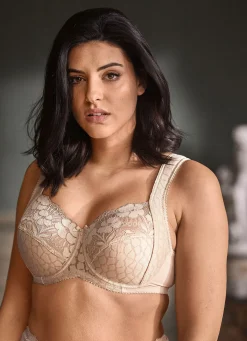 BADER Miss Mary Bügel-BH mit strukturiertem Vorderteil BEIGE