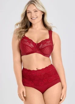 Best BADER Miss Mary Bügel-BH mit strukturiertem Vorderteil ROT