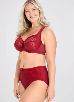 Best BADER Miss Mary Bügel-BH mit strukturiertem Vorderteil ROT