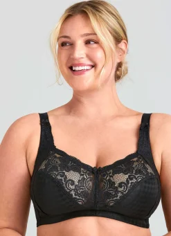 Outlet BADER Miss Mary BH mit elastischen Spitzeneinsätzen SCHWARZ