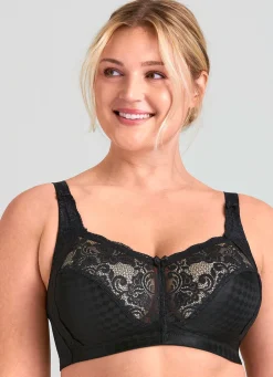 Outlet BADER Miss Mary BH mit elastischen Spitzeneinsätzen SCHWARZ