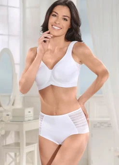 MISS MARY BH mit halbtransparenten Einsätzen WEISS