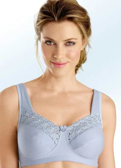 Outlet BADER Miss Mary BH mit Stickerei BLEU