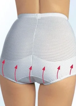 BADER Miss Mary Miederhose mit Verstärkungen WEISS