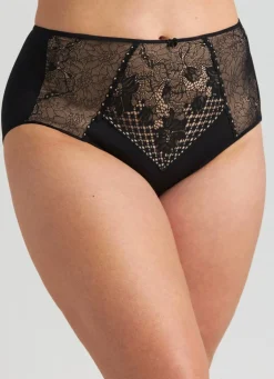 Best MISS MARY Miederslip mit unterlegter Elastikspitze SCHWARZ