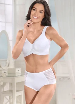 MISS MARY Miederslip mit halbtransparenten Einsätzen WEISS