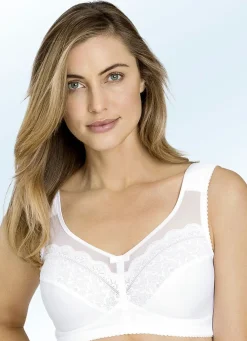 Clearance MISS MARY -BH mit Elastiktüll WEISS