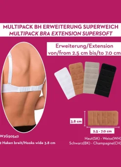 Sale MISS PERFECT Wow 2 Go Viererpack BH-Verlängerungen 1X WEISS, 1X SEKT, 1X PUDER, 1X SCHWARZ