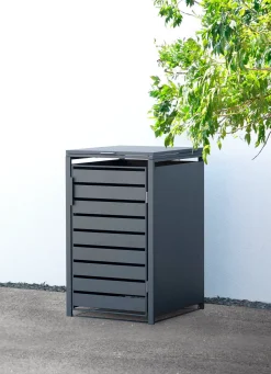 New BADER Mülltonnenbox „Kubus“, anthrazit