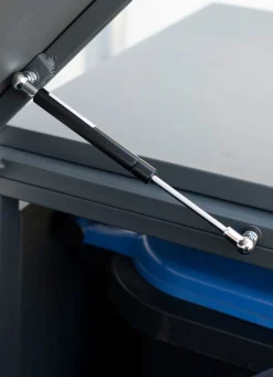 New BADER Mülltonnenbox „Kubus“, anthrazit