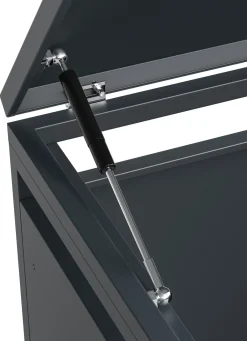 New BADER Mülltonnenbox „Kubus“, anthrazit