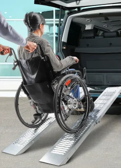 Outlet BADER Mobile Auffahrrampe SILBER
