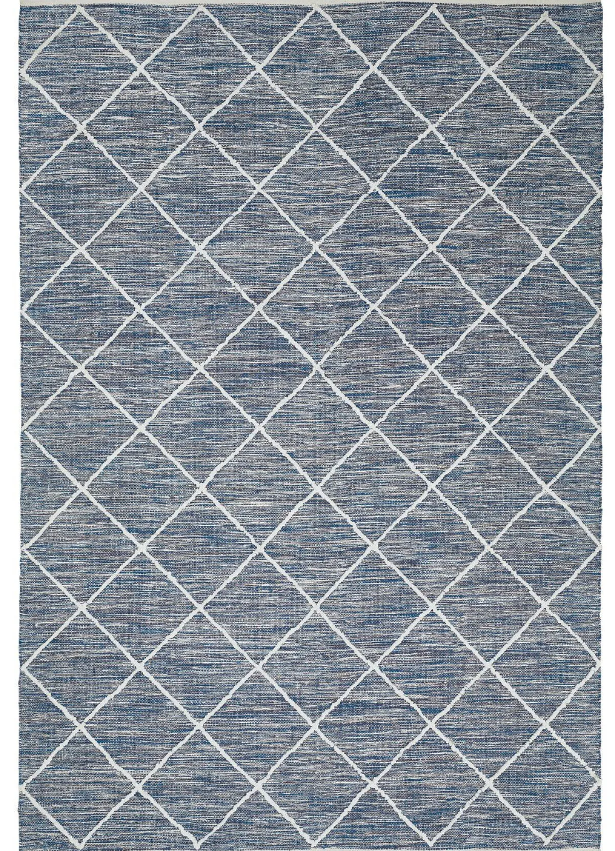 Clearance BADER Moderne Brücken und Teppiche aus 100% Baumwolle BLAU