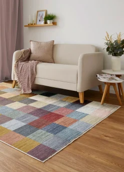 Hot BADER Moderne Brücken und Teppiche mit Karo-Dessin MULTICOLOR
